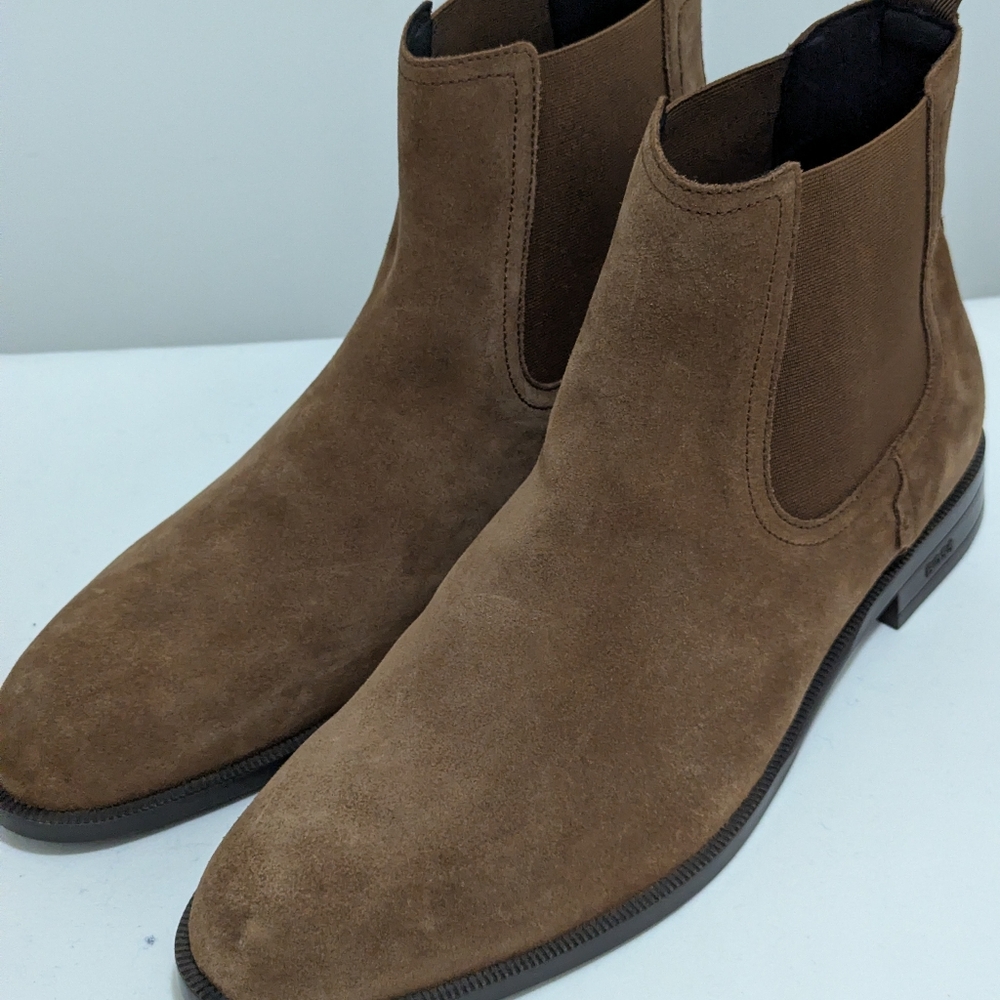 New Hugo Boss Tayil Suede Chelsea Boots Mens Size 11